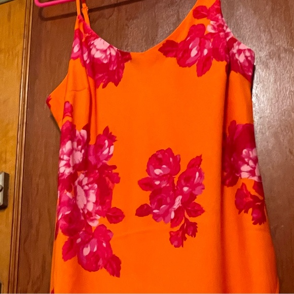 NWT | NEVER WORN Gorgeous Orange Midi Dress - Picture 7 of 7